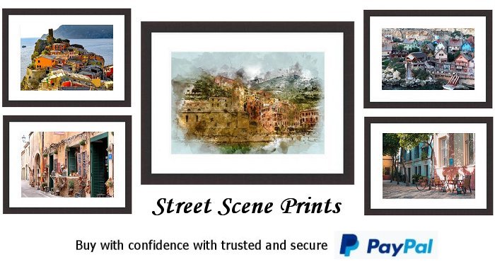Street Scene Framed Prints